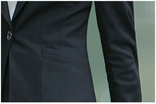 レディーススーツ　セットアップ 　ビジネススーツ　スーツ4点セット リクルート　スーツ おしゃれ 20代　30代　40代 ファッションリクルート　通勤 　洗える 大きいサイズ 　ネイビー ブラック グレー S M L ＸL　2XL　3XL　4XL　レディース