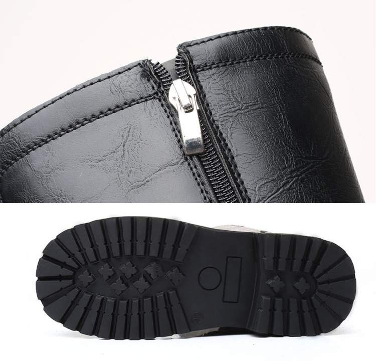メンズ ロングブーツ エンジニアブーツ ロング丈 ブーツ  大きいサイズ 24.0-27.0cm レザー ロングエンジニアブーツ 黒 ブラック サイドジップ(sd84)